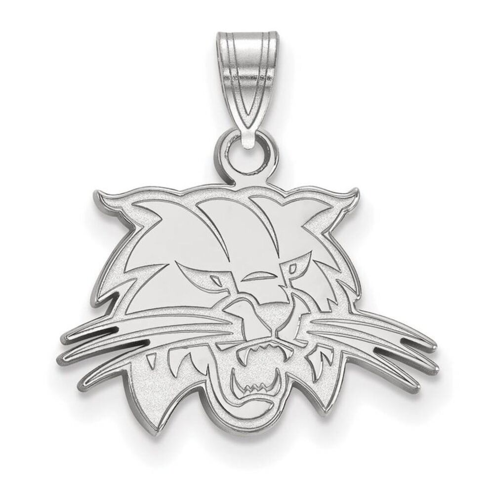 10k White Gold Ohio U. Small Mascot Pendant